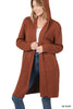 Hooded Open Front Cardigan