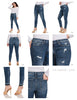 PLUS HIGH RISE CROPPED SKINNY DENIM PANTS